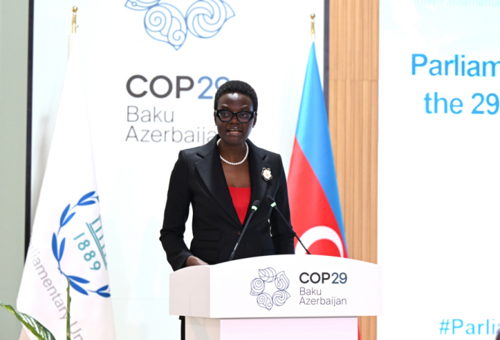  La Presidenta de la Unión Interparlamentaria agradeció a Azerbaiyán por la excelente organización de la COP29 