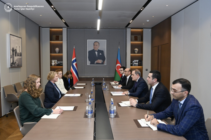   Azerbaijani FM meets with minister for International Development of Norway  