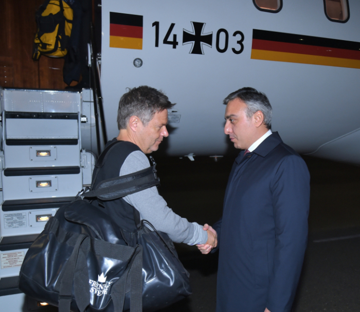 German Vice Chancellor arrives in Azerbaijan