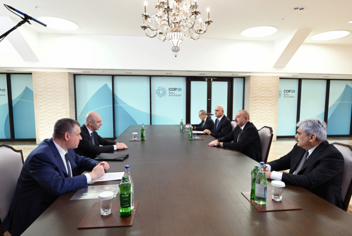  Azerbaijani President meets with Russian Finance Minister and Faction Leader in State Duma 