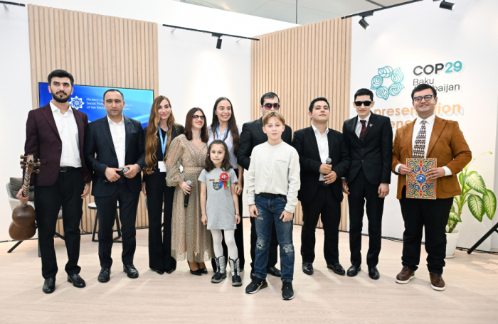 VP of Heydar Aliyev Foundation  and Head of the Baku Media Center visit inclusive exhibition presented at COP29