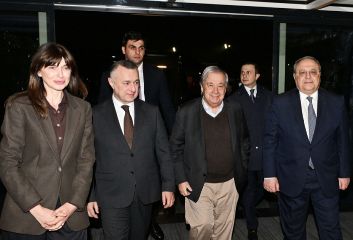  Antonio Guterres est arrivé en Azerbaïdjan 