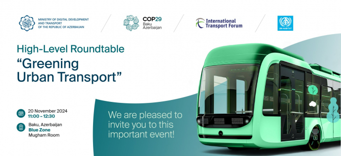 Azerbaijan to hold COP29-framed green urban transport roundtable