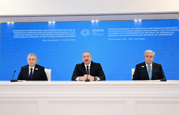  Baku hosts trilateral meeting between Presidents of Azerbaijan, Kazakhstan and Uzbekistan 