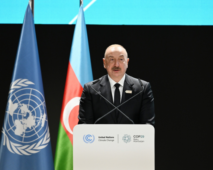  Presidente Ilham Aliyev asiste a la Cumbre de líderes de los pequeños Estados insulares en desarrollo sobre el cambio climático 