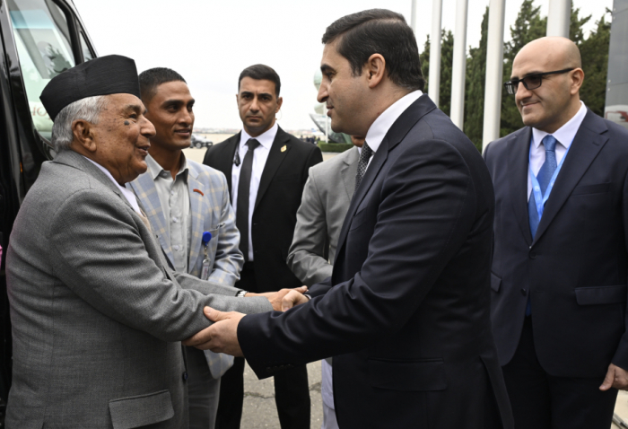   El Presidente de Nepal arriba a Azerbaiyán para participar en la COP29  