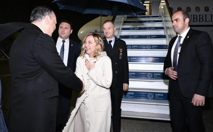   La Première ministre italienne en visite à Bakou  