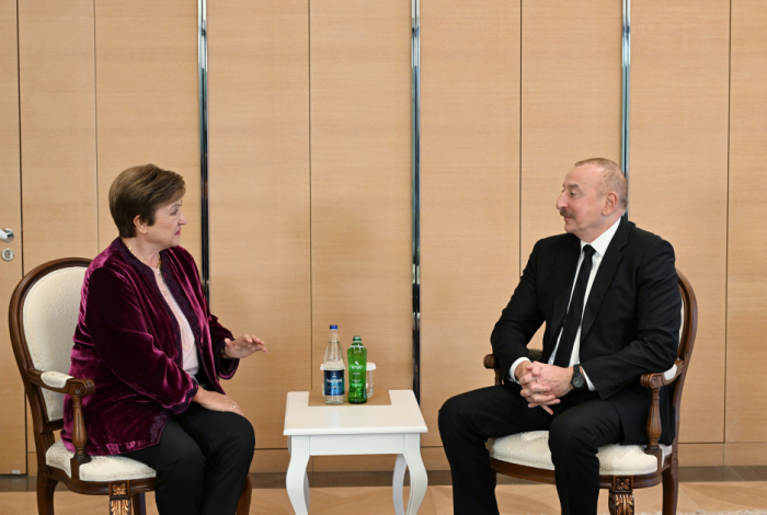  Presidente Ilham Aliyev se entrevistó con la Directora Gerente del Fondo Monetario Internacional 