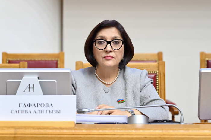 Milli Majlis Speaker Sahiba Gafarova takes the floor at 57th plenum of CIS member states’ Inter-Parliamentary Assembly