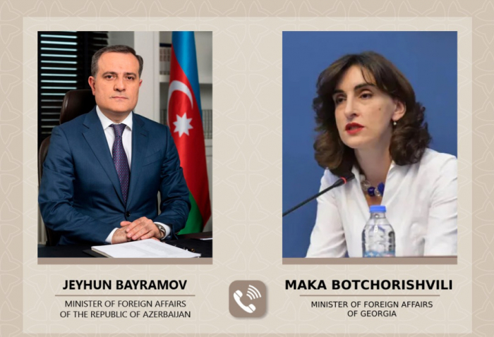 Azerbaijani, Georgian FMs hold phone conversation