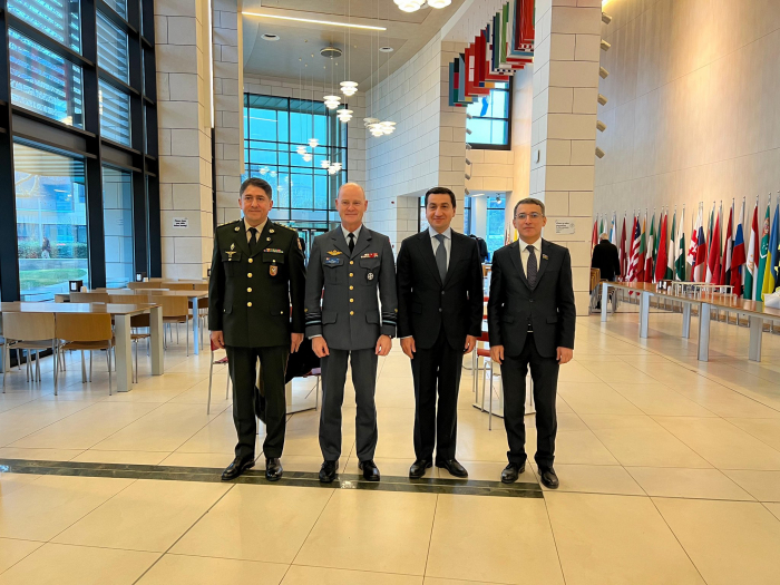   Hikmet Hajiyev briefs NATO Defense College delegation on Azerbaijan