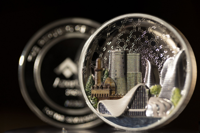 Unique silver coin dedicated to Baku by AzerGold CJSC