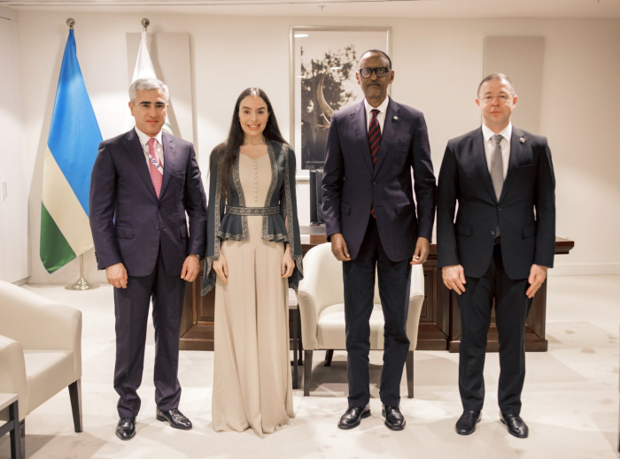  Vice-President of Heydar Aliyev Foundation Leyla Aliyeva meets with President of Rwanda 