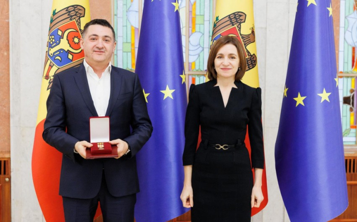   Präsident der Republik Moldau verlieh dem Oberhaupt der aserbaidschanischen Diaspora die Medaille „Für Bürgerdienste“.  