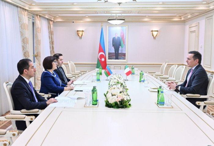 Milli Majlis Speaker meets Ambassador of Italy to Azerbaijan