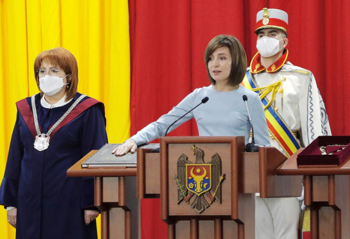 Sandu takes office as Moldova’s president for her second term