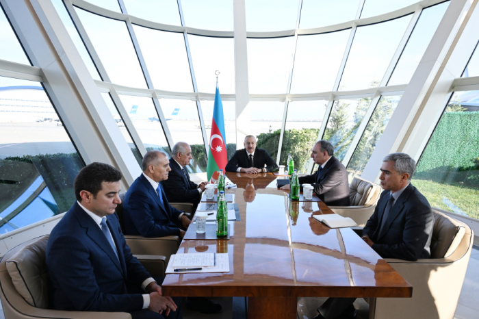  President Ilham Aliyev holds meeting on plane crash 