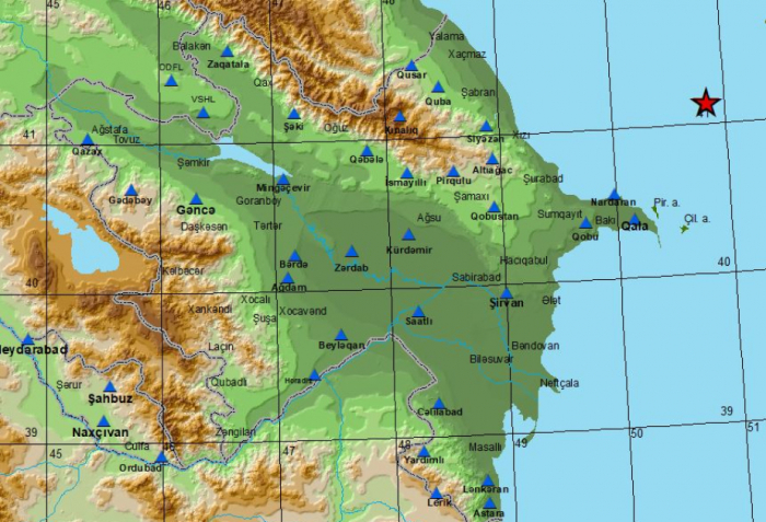  Xəzərdə ikinci dəfə zəlzələ olub -  YENİLƏNİB   