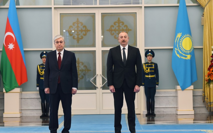   Presidents of Azerbaijan, Kazakhstan hold phone talk  