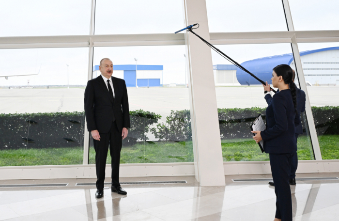  President Ilham Aliyev interviewed by Azerbaijan Television 