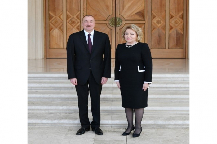    Matviyenko İlham Əliyevi təbrik edib   