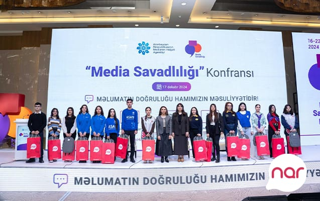 "Nar"ın tərəfdaşlığı ilə “Media Savadlılığı” Konfransı təşkil edildi  
