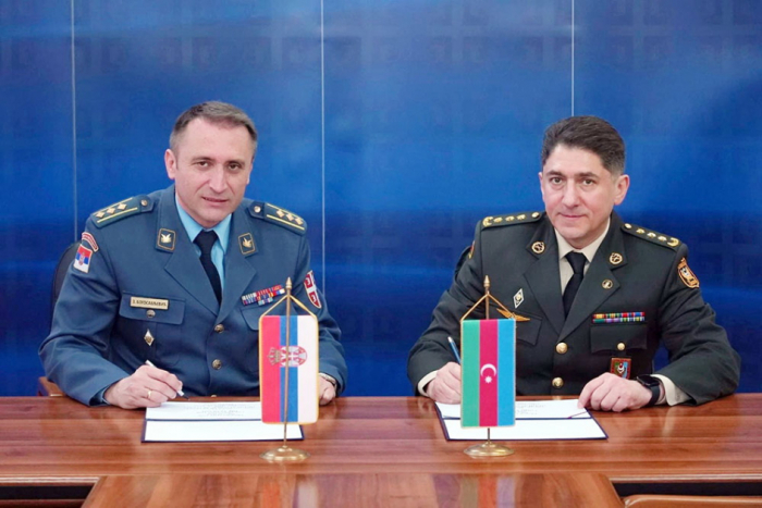 Azerbaijan, Serbia sign bilateral military cooperation plan