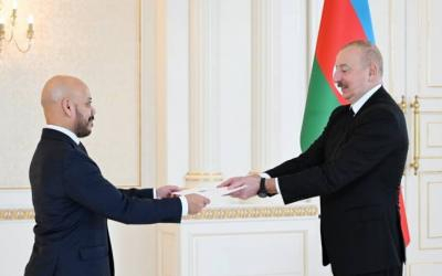  Ilham Aliyev recibió al nuevo Embajador de El Salvador en Azerbaiyán  