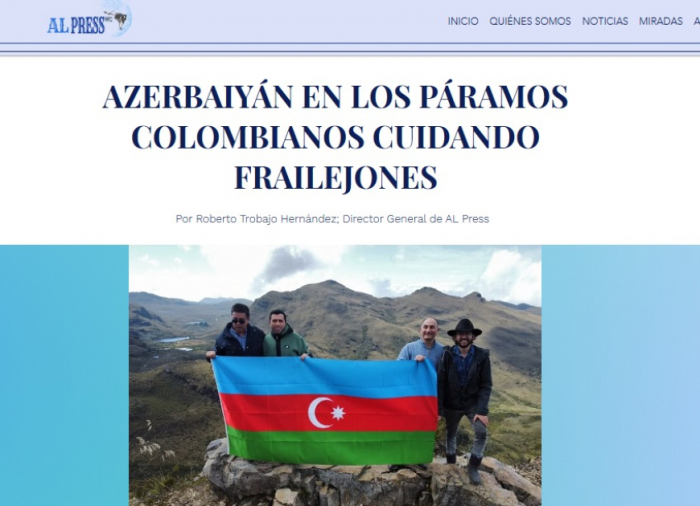  Medios de comunicación colombianos: Solidaridad y amistad de Azerbaiyán no conoce fronteras 