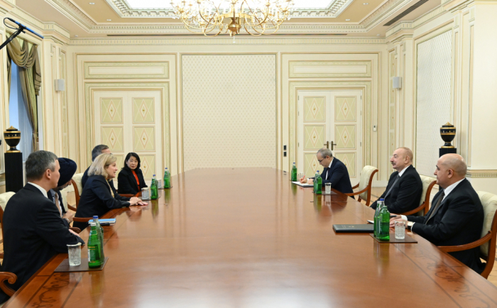   President Ilham Aliyev receives CEO and President of Franklin Templeton Jenny Johnson  