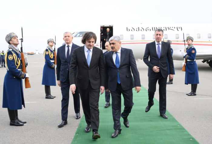   Georgian Prime Minister Irakli Kobakhidze arrives in Azerbaijan  