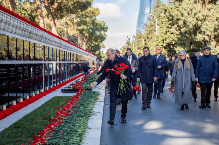   Azerbaijani energy ministry staff visit Alley of Martyrs   