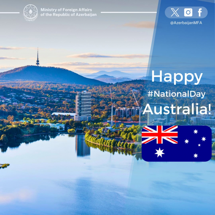 Azerbaijan’s MFA extends congratulations to Australia on national day