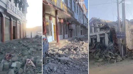  Los destrozos tras el mortal terremoto en el Tíbet 