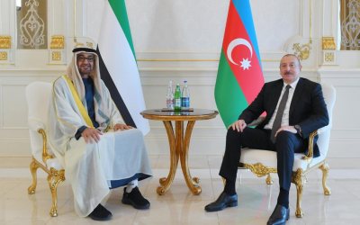  Se celebró un almuerzo conjunto de los presidentes de Azerbaiyán y los Emiratos Árabes Unidos 