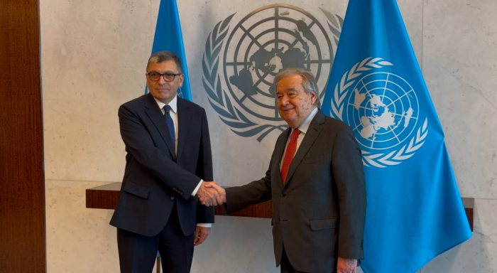 Azerbaijan’s permanent representative presents his credentials to UN Sec-Gen