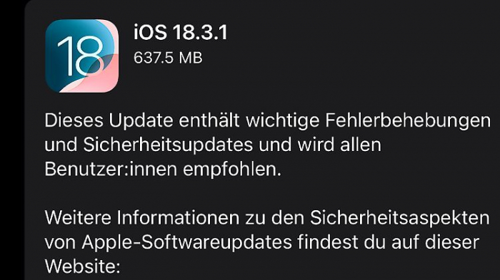   iPhones müssen dringend aktualisiert werden  