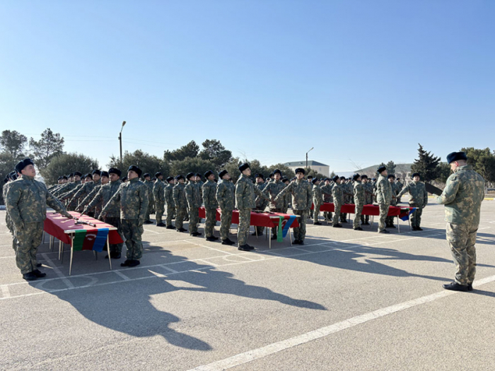   Aserbaidschanische Armee hält Zeremonie zur Ablegung des Militäreids ab  