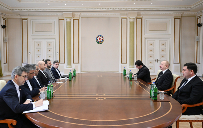  President Ilham Aliyev receives Speaker of Islamic Consultative Assembly of Iran 