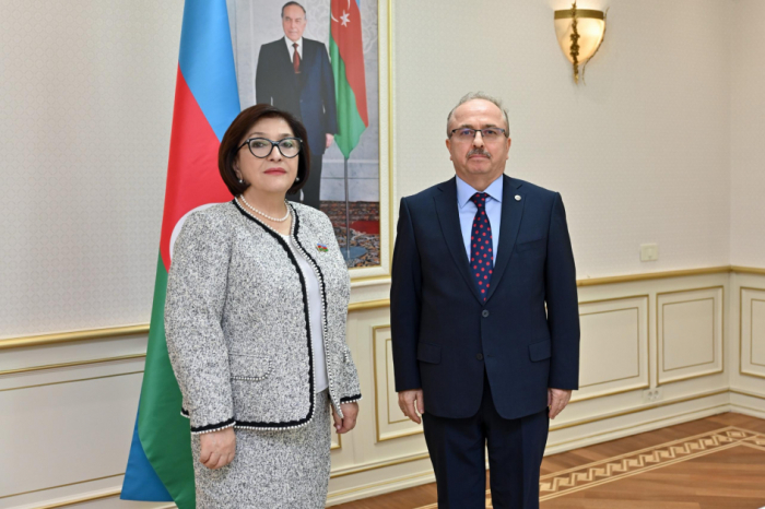 Speaker Sahiba Gafarova meets with incoming Turkish Ambassador