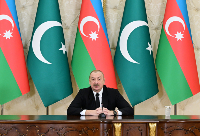   Ilham Aliyev : Nous continuerons à nous soutenir mutuellement avec le Pakistan dans toutes les questions des relations internationales  