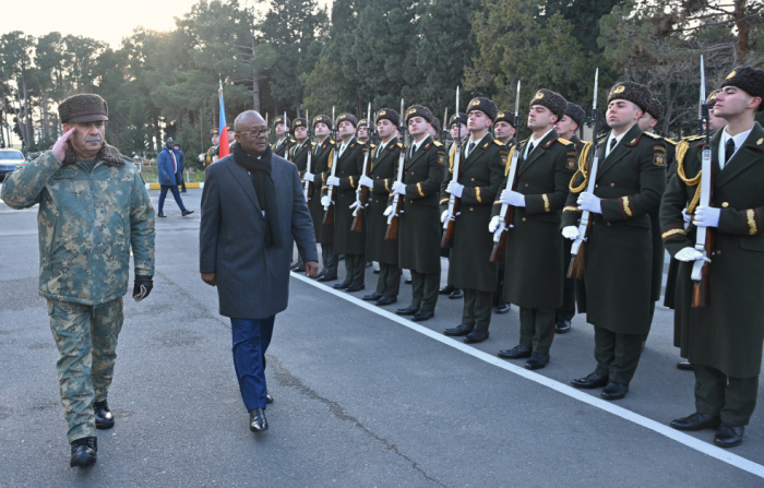   President of Guinea-Bissau visits commando military unit in Azerbaijan  