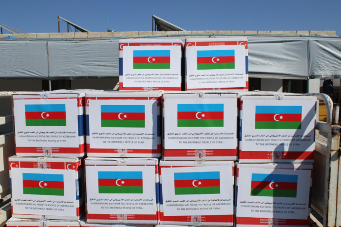  Azerbaiyán participó en la acción de distribución de asistencia humanitaria en Siria 