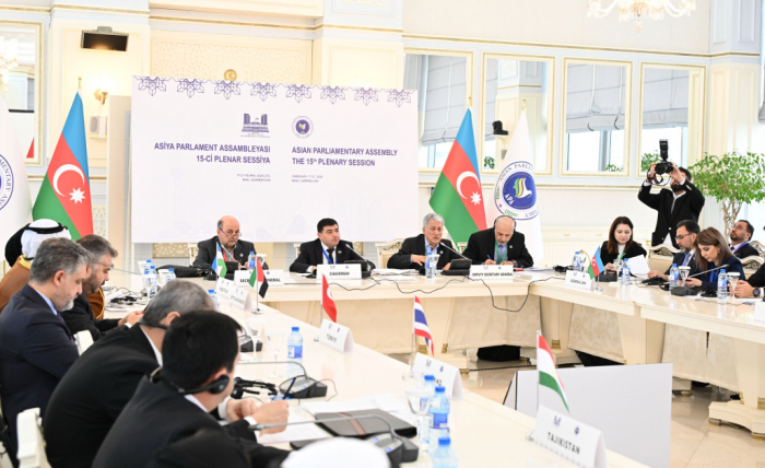   15th plenary session of Asian Parliamentary Assembly ends in Baku  