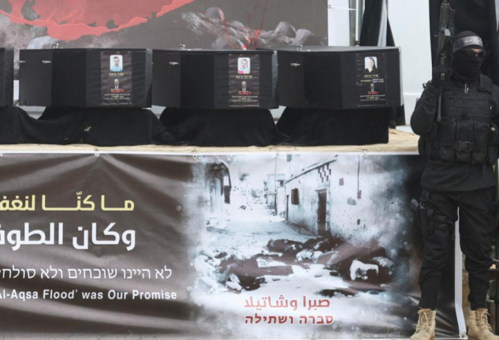 Israel confirms receiving coffins of four hostages