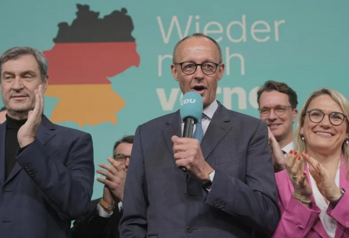 Conservative leader Merz declares victory in Germany