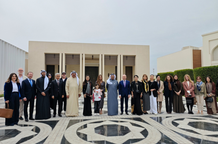 Leyla Aliyeva and Arzu Aliyeva visit Bahrain-based RAK Art Foundation