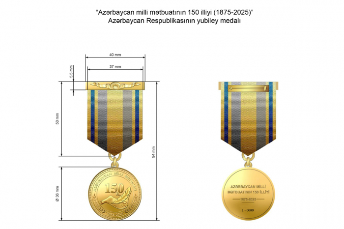  “Azərbaycan milli mətbuatının 150 illiyi” medalı təsis edildi 
