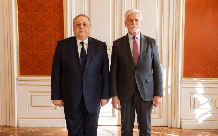   Czech President Petr Pavel receives credentials from Azerbaijani Ambassador Yashar Aliyev  