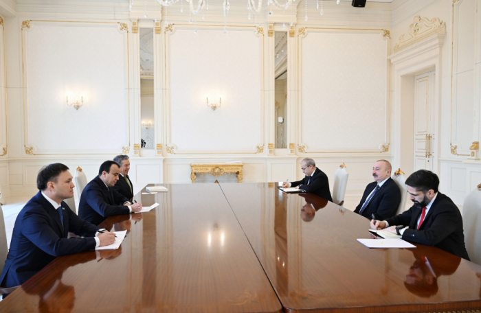  Le président Aliyev a reçu les dirigeants des compagnies « Tatneft », « Kazmunaygas » et « Uzbekneftegaz » 